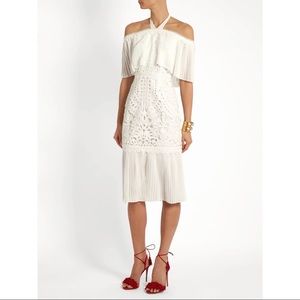 Temperley London Berry Lace Off The Shoulder Dress